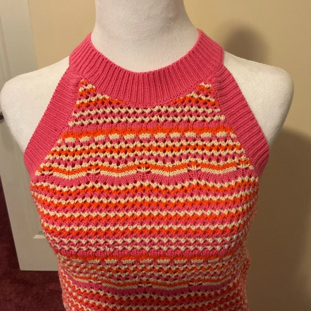 NWT Haute Hippie Knit Two Piece Dress in Pink and Orange - Picture 5 of 10